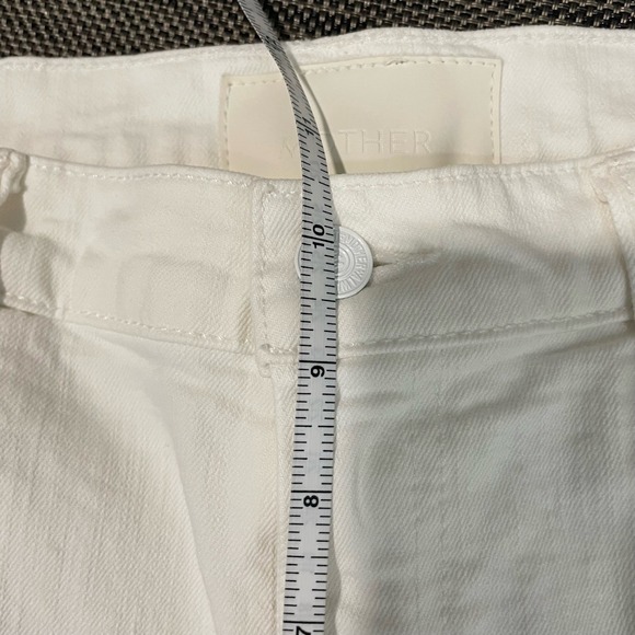 MOTHER The Weekender Totally Innocent White Flare Jeans Women Size 31 - Picture 9 of 12